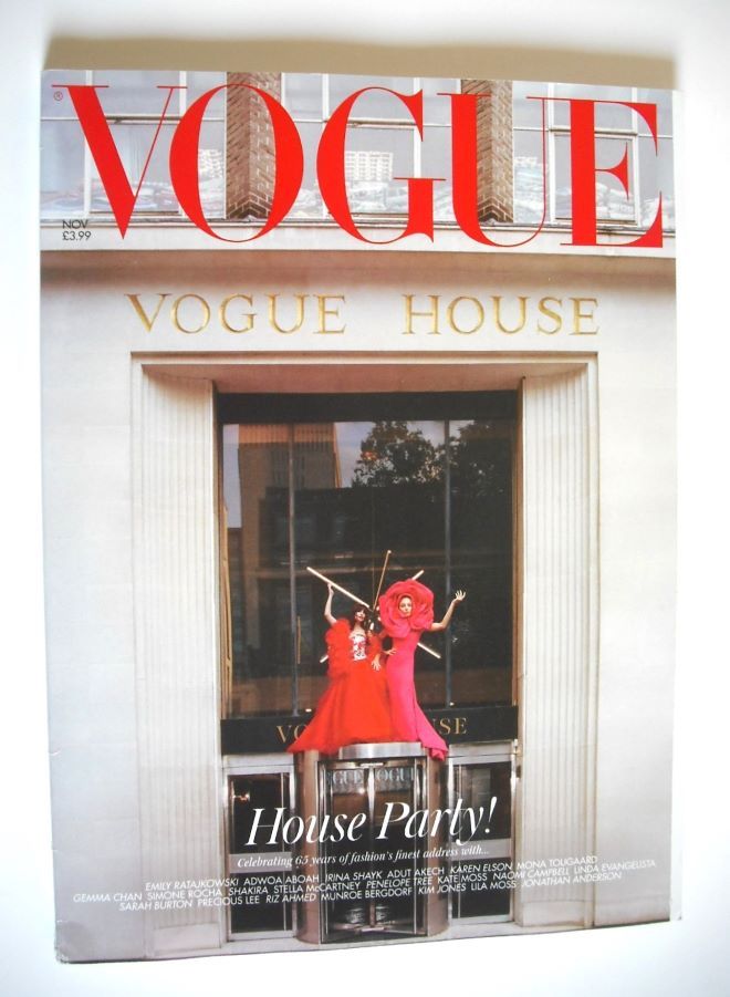 British Vogue magazine - November 2023 - Vogue House cover
