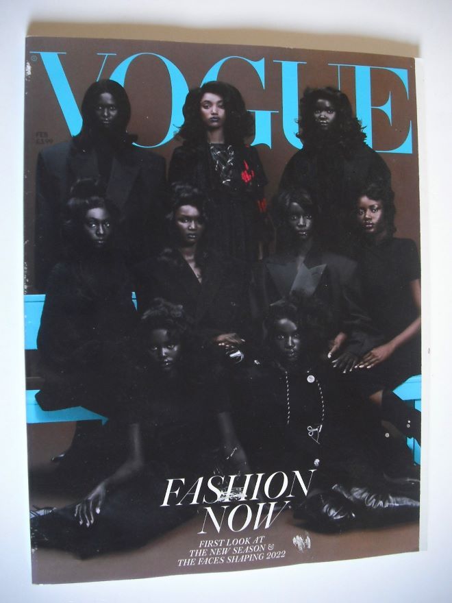British Vogue magazine - February 2022 - Fashion Now cover