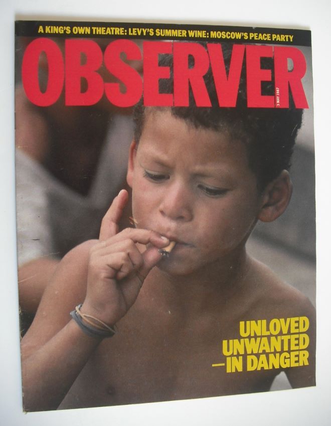 The Observer magazine - Unloved Unwanted cover (3 May 1987)