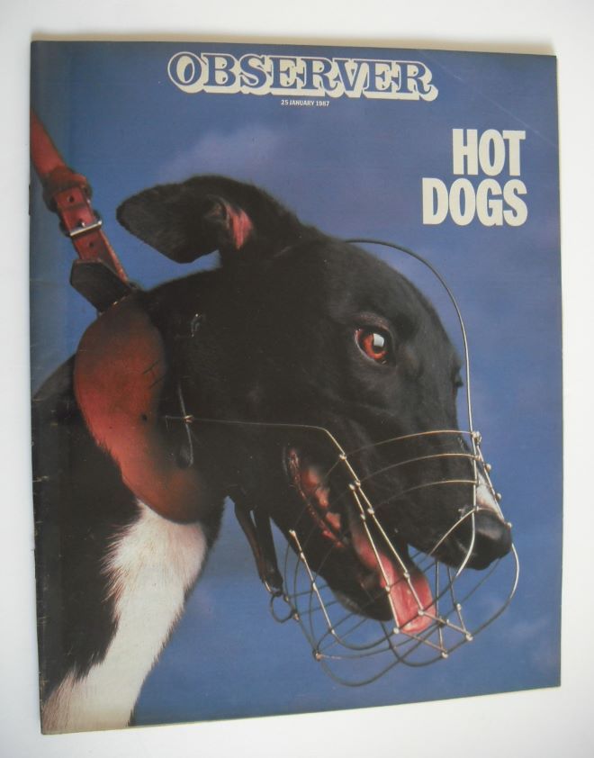 The Observer magazine - Hot Dogs cover (25 January 1987)