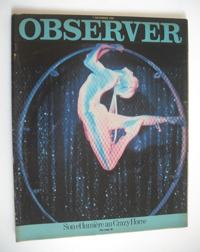 The Observer magazine - Crazy Horse cover (7 December 1980)