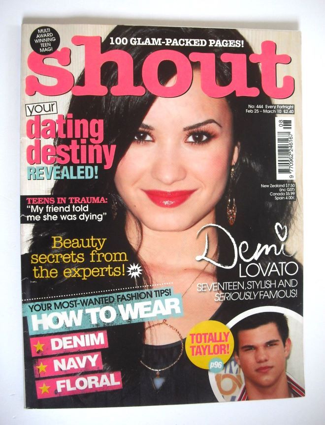 Shout magazine - Demi Lovato cover (25 February - 10 March 2010)
