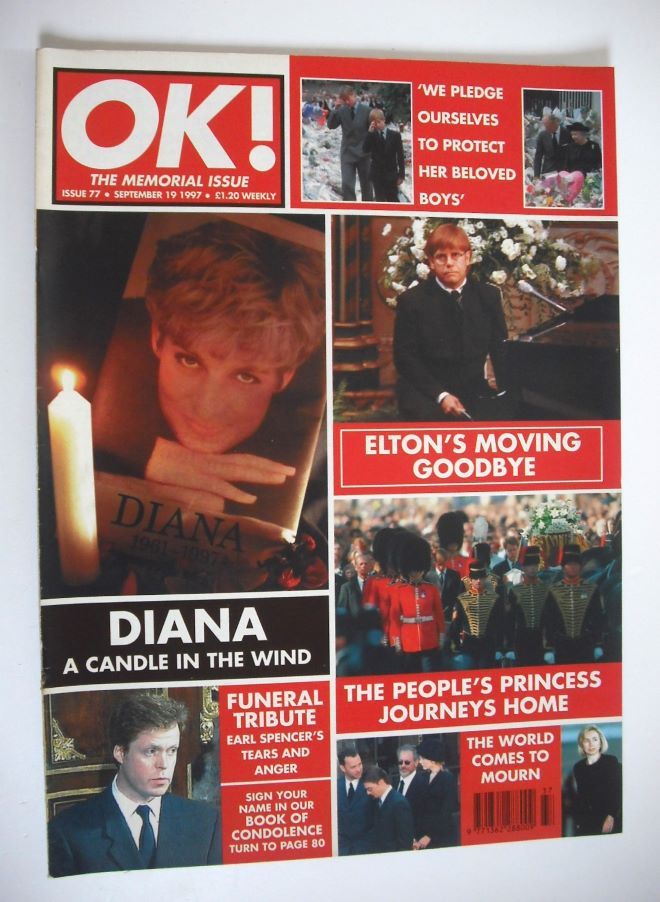 OK! magazine - Princess Diana cover (19 September 1997 - Issue 77)