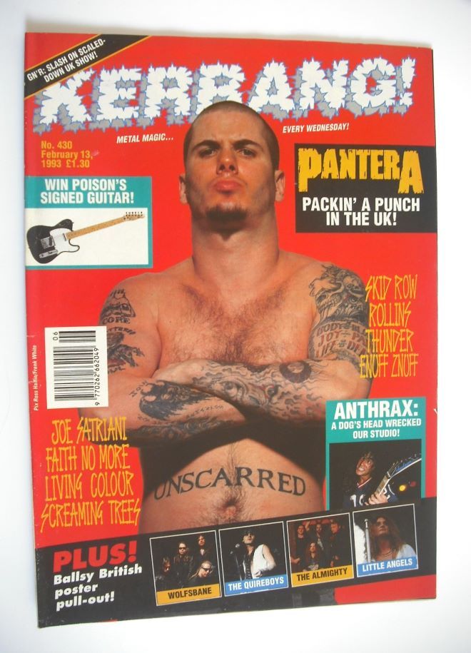 <!--1993-02-13-->Kerrang magazine - 13 February 1993 (Issue 430)