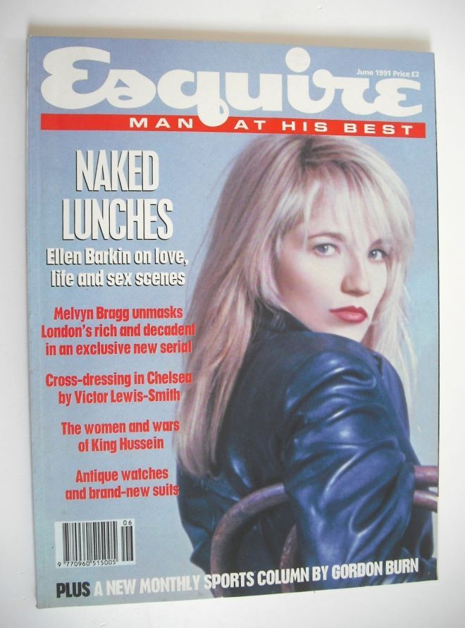 Esquire magazine - Ellen Barkin cover (June 1991)
