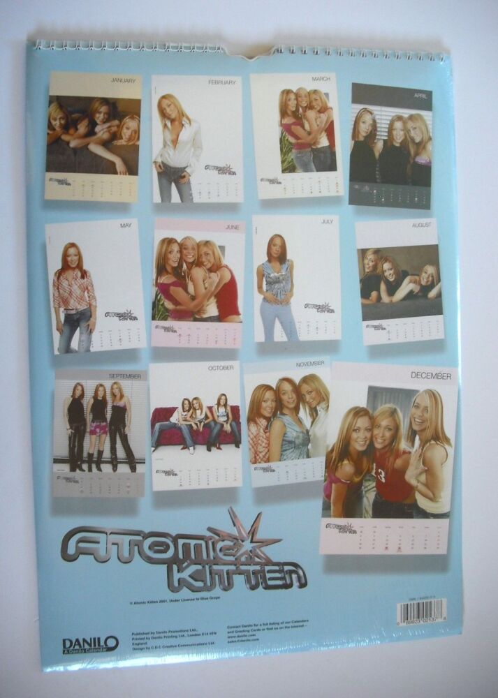 Atomic Kitten Calendar 2002