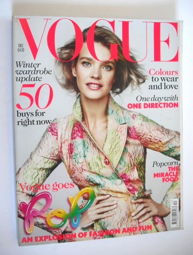 British Vogue magazine - December 2012 - Natalia Vodianova cover