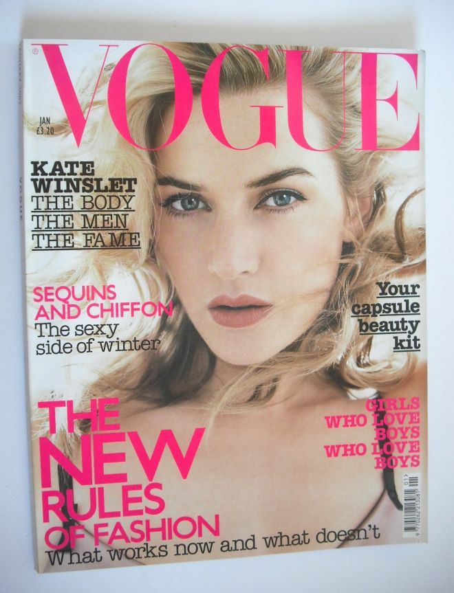 British Vogue magazine - January 2003 - Kate Winslet cover