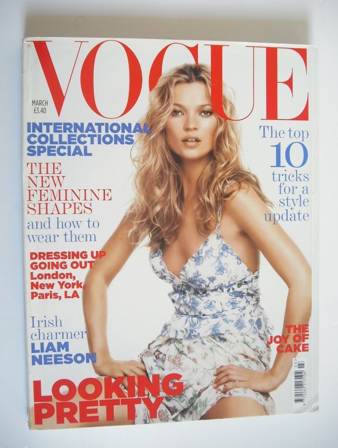 British Vogue magazine - March 2005 - Kate Moss cover