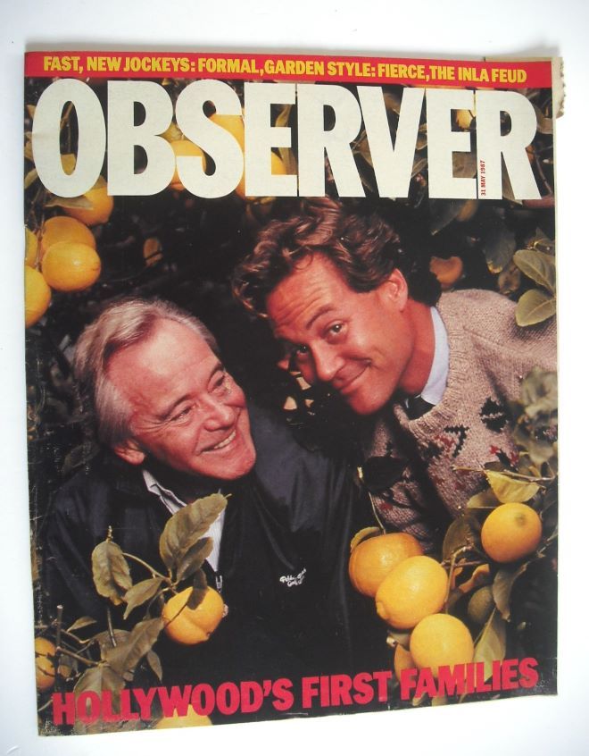 The Observer magazine - Chris and Jack Lemmon cover (31 May 1987)