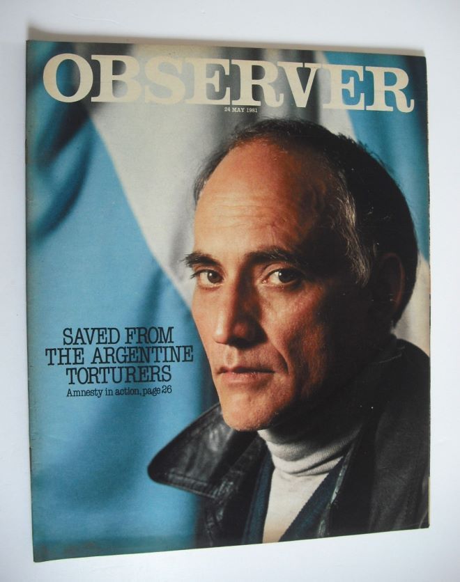 The Observer magazine - Perico Rodriguez cover (24 May 1981)