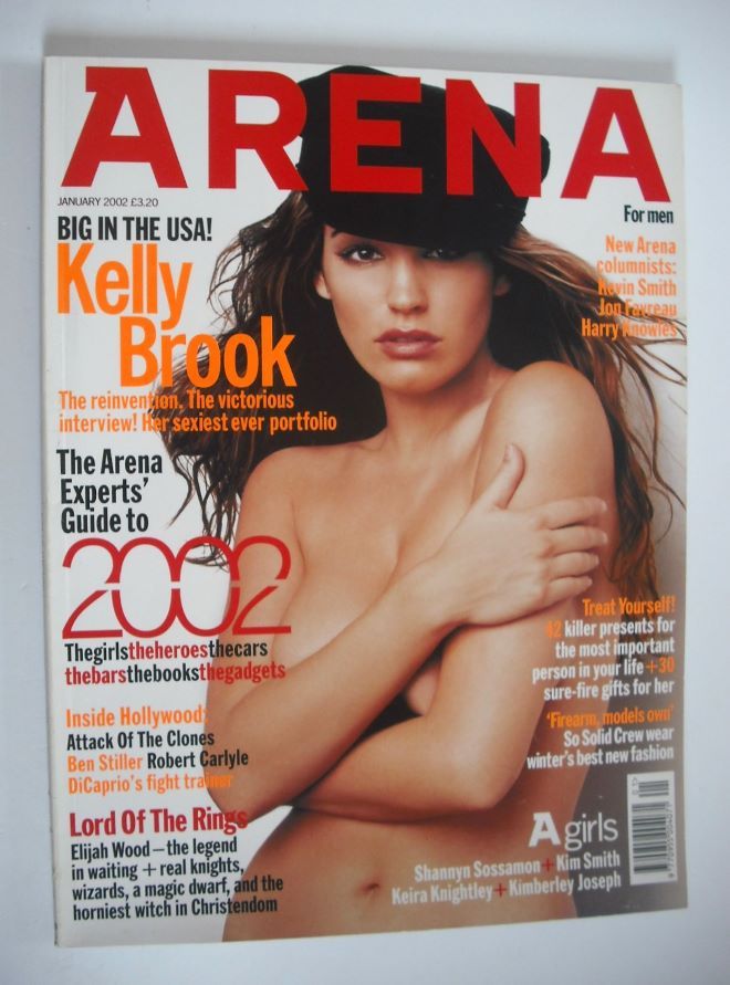 Arena magazine - January 2002 - Kelly Brook cover