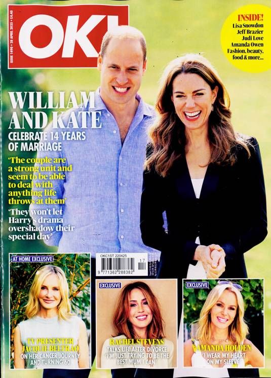 OK! magazine - Prince William and Kate Middleton cover (28 April 2025 - Issue 1490)