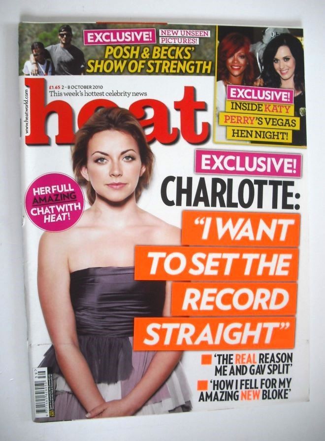 Heat magazine - Charlotte Church cover (2-8 October 2010 - Issue 597)