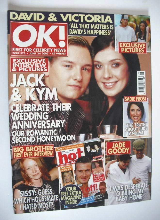 OK! magazine - Kym Marsh and Jack Ryder cover (24 June 2003 - Issue 372)