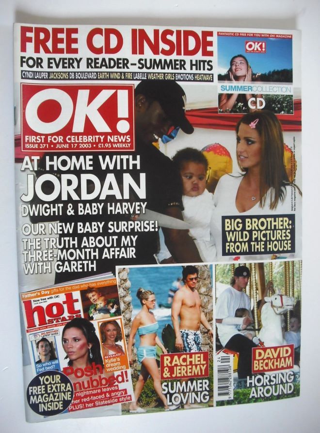 OK! magazine - Jordan Katie Price and Dwight and Harvey cover (17 June 2003 - Issue 371)