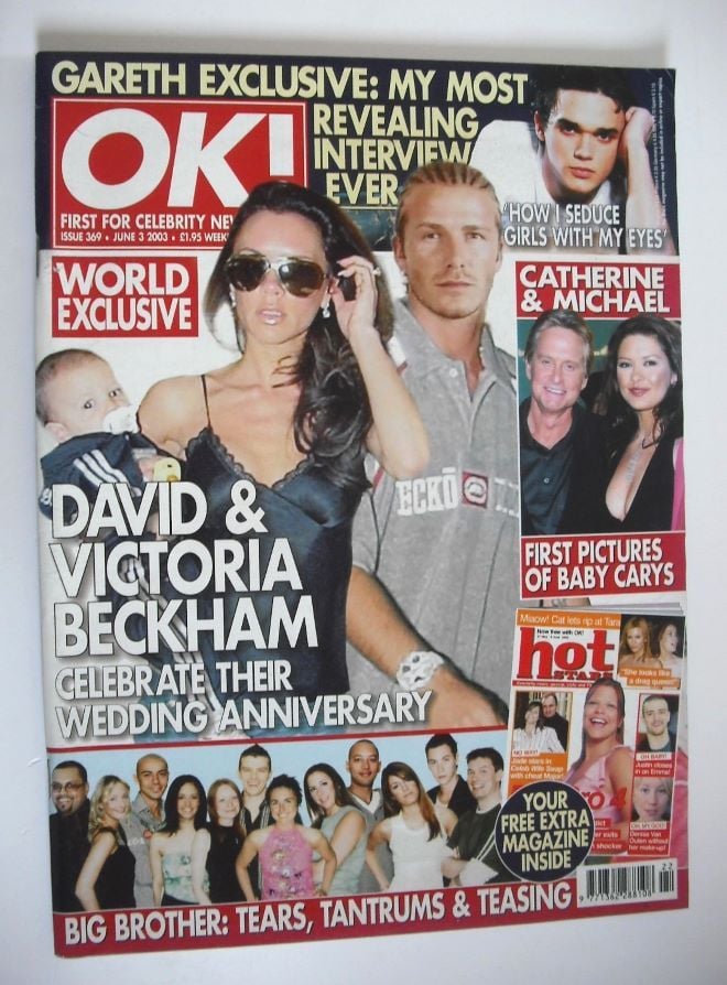 OK! magazine - David and Victoria Beckham cover (3 June 2003 - Issue 369)