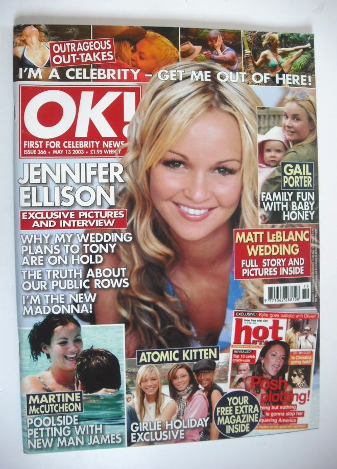 OK! magazine - Jennifer Ellison cover (13 May 2003 - Issue 366)