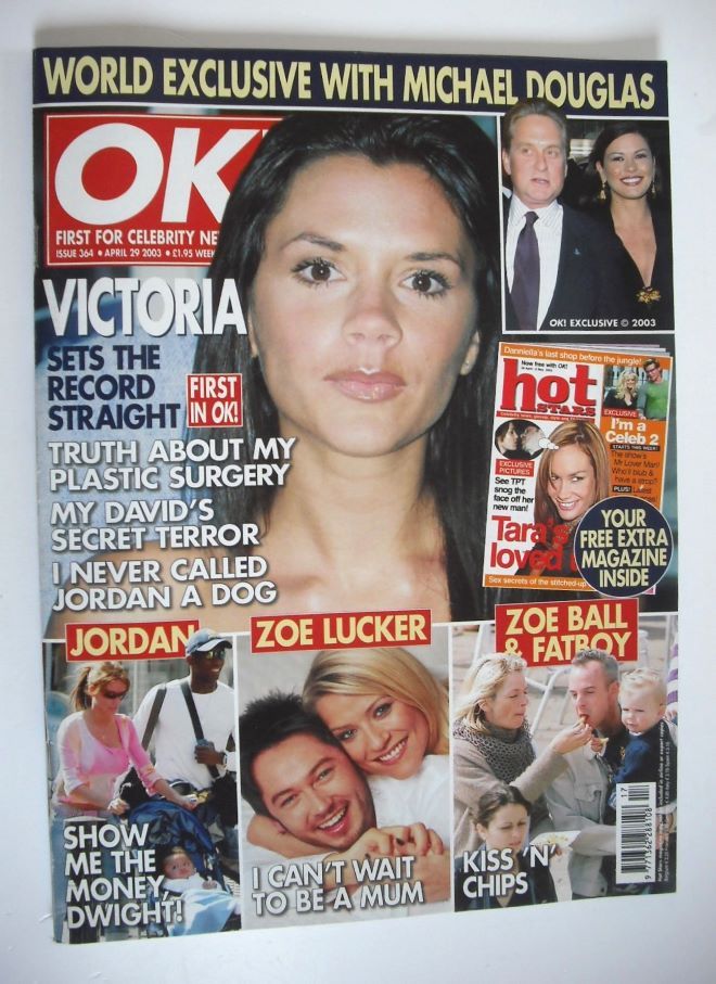 OK! magazine - Victoria Beckham cover (29 April 2003 - Issue 364)