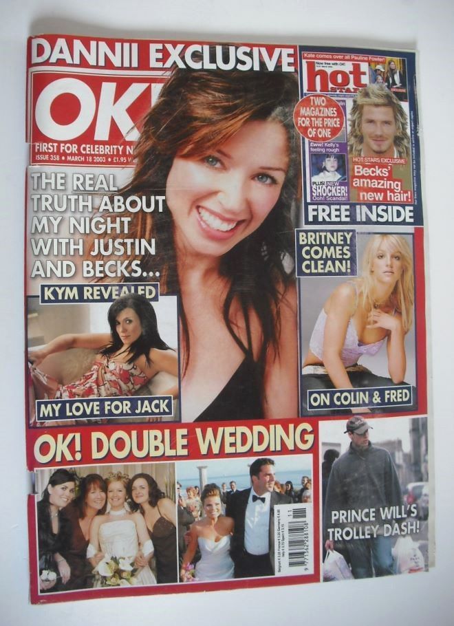 OK! magazine - Dannii Minogue cover (18 March 2003 - Issue 358)