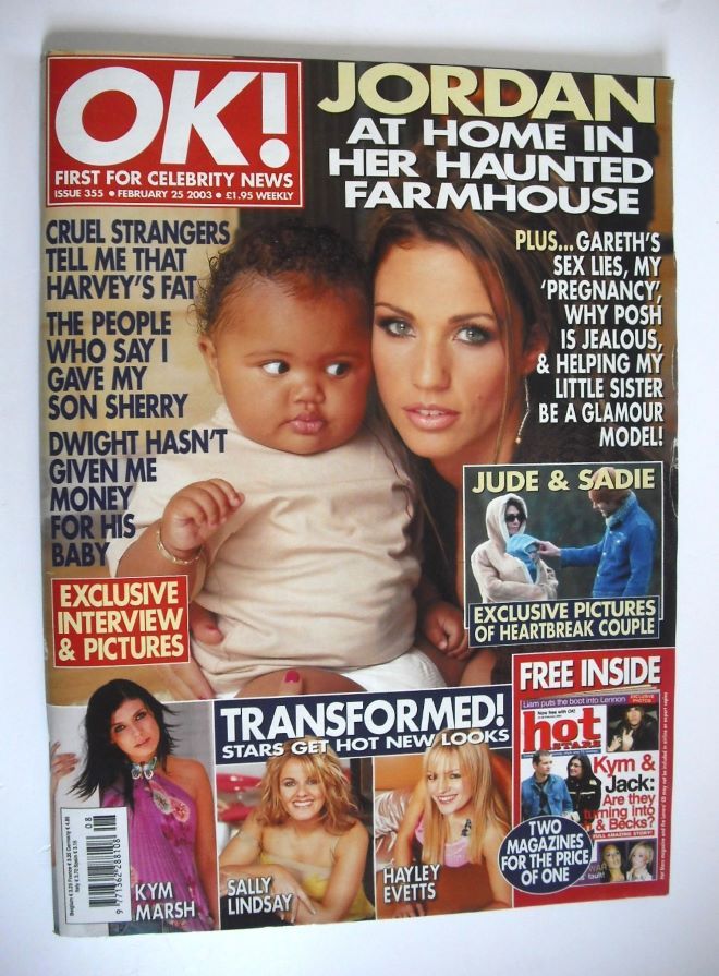 OK! magazine - Jordan Katie Price cover (25 February 2003 - Issue 355)