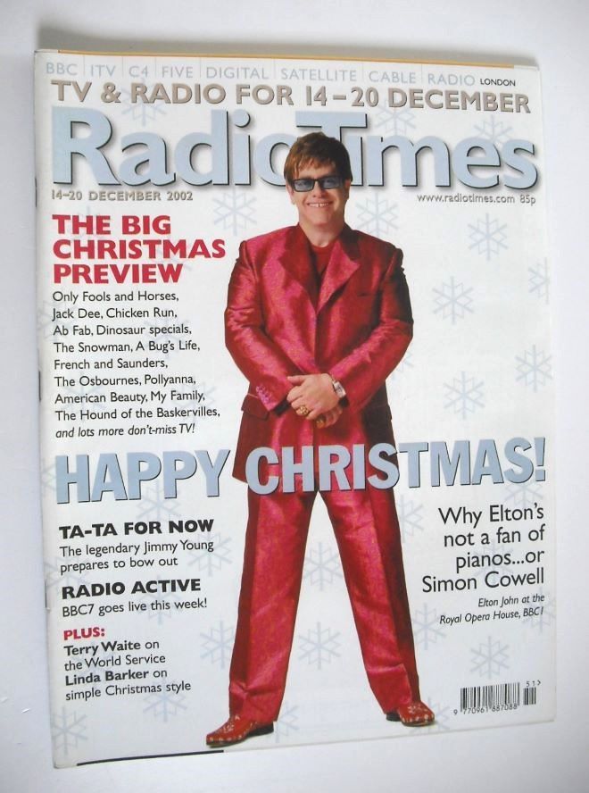 Radio Times magazine - Elton John cover (14-20 December 2002)