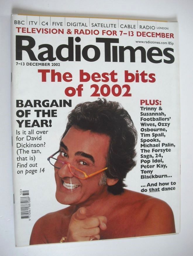 Radio Times magazine - David Dickinson cover (7-13 December 2002)
