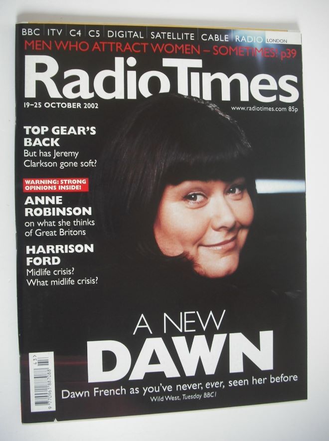 Radio Times magazine - Dawn French cover (19-25 October 2002)