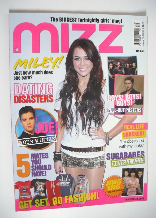 MIZZ magazine - Miley Cyrus cover (7-20 January 2010)