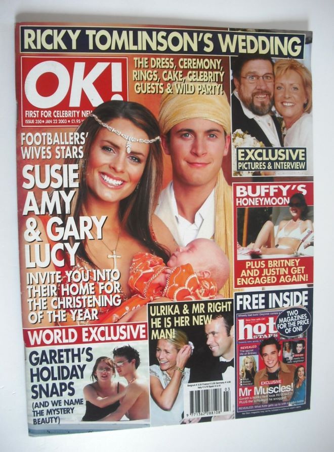 OK! magazine - Susie Amy and Gary Lucy cover (22 January 2003 - Issue 350)