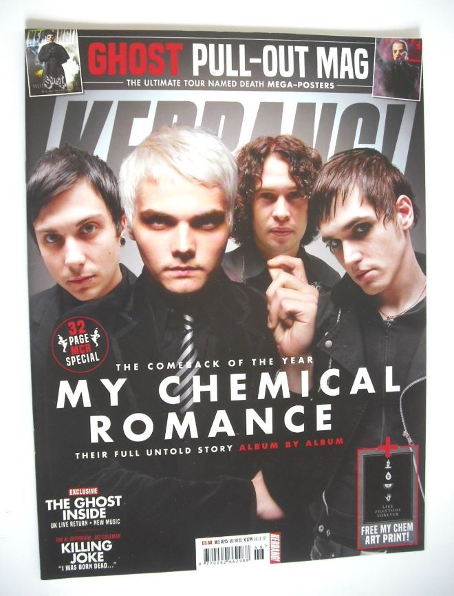 Kerrang magazine - My Chemical Romance cover (16 November 2019 - Issue 1799)