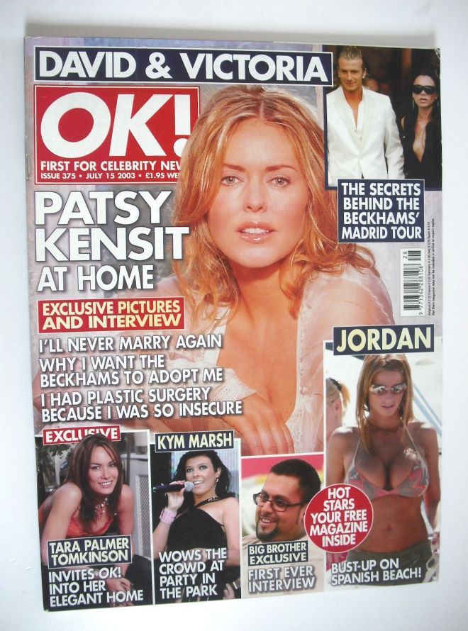 OK! magazine - Patsy Kensit cover (15 July 2003 - Issue 375)