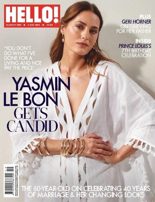 Hello! magazine - Yasmin Le Bon cover (5 May 2025 - Issue 1889)