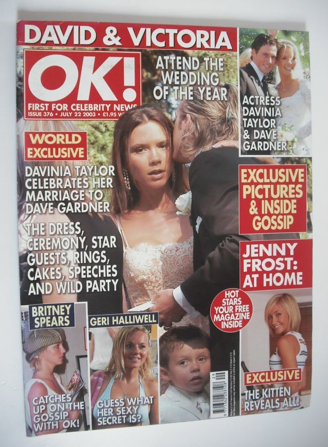 OK! magazine - David Beckham and Victoria Beckham cover (22 July 2003 - Issue 376)