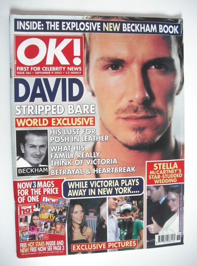 OK! magazine - David Beckham cover (9 September 2003 - Issue 383)