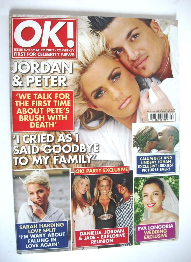 OK! magazine - Jordan and Peter Andre cover (22 May 2007 - Issue 572)