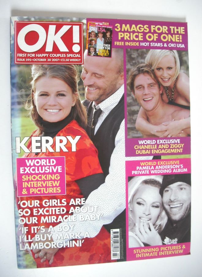 OK! magazine - Kerry Katona cover (30 October 2007 - Issue 595)