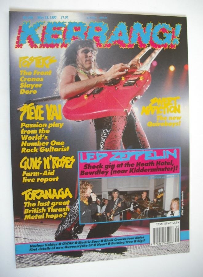 Kerrang magazine - Steve Vai cover (19 May 1990 - Issue 290)