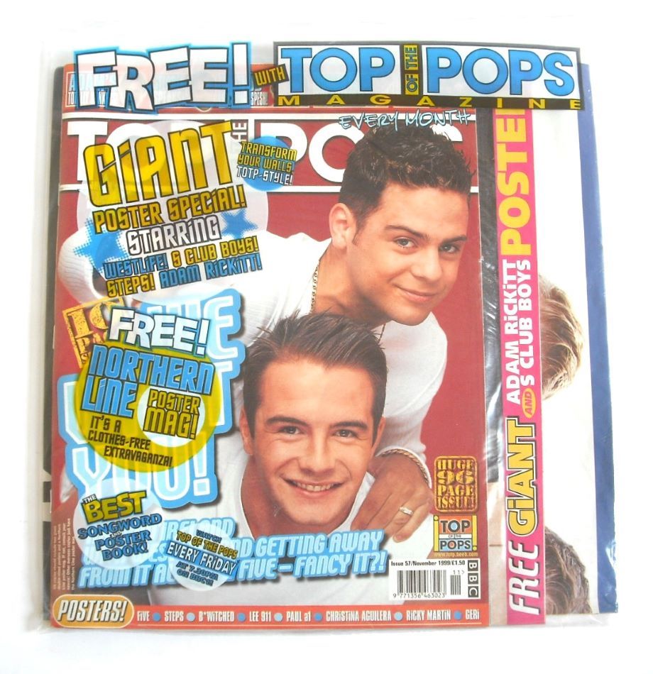 Top Of The Pops magazine - Westlife & Five cover (November 1999)