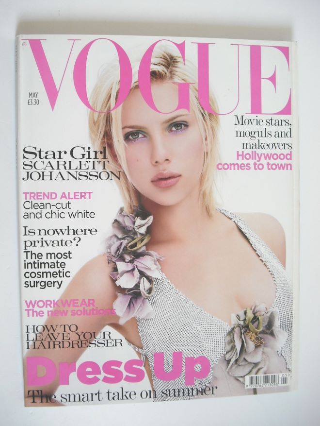 British Vogue magazine - May 2004 - Scarlett Johansson cover