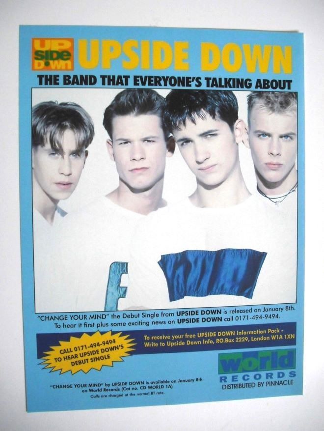 Upside Down band (2 page advertisement) (1996)