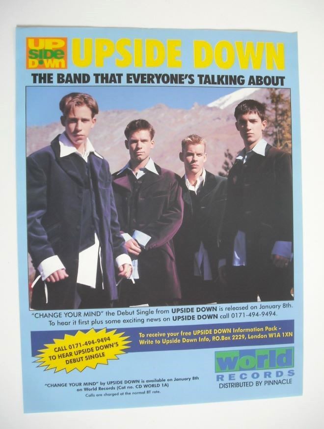 Upside Down band (2 page advertisement) (1996)