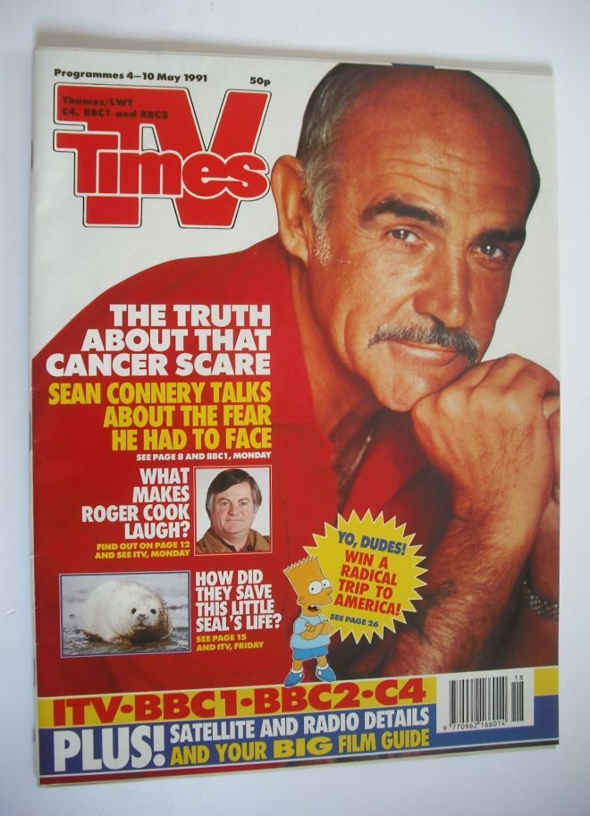 TV Times magazine - Sean Connery cover (4-10 May 1991)