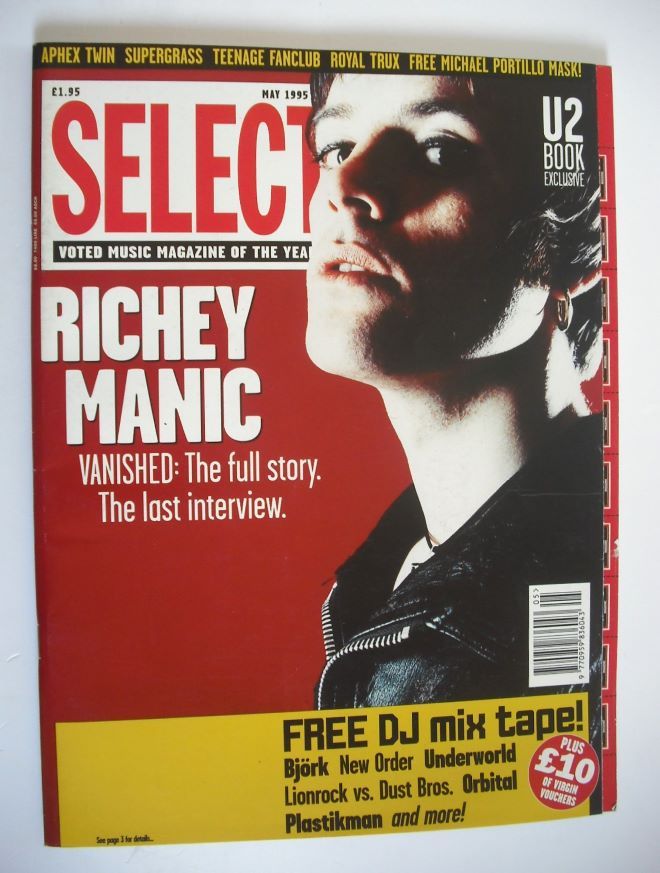 SELECT magazine - Richey Manic cover (May 1995)