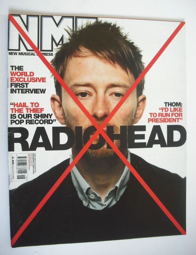 NME magazine - Thom Yorke cover (3 May 2003)