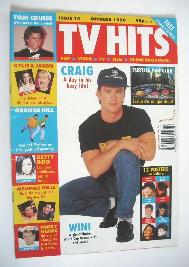 TV Hits magazine - October 1990 - Craig McLachlan cover (Issue 14)