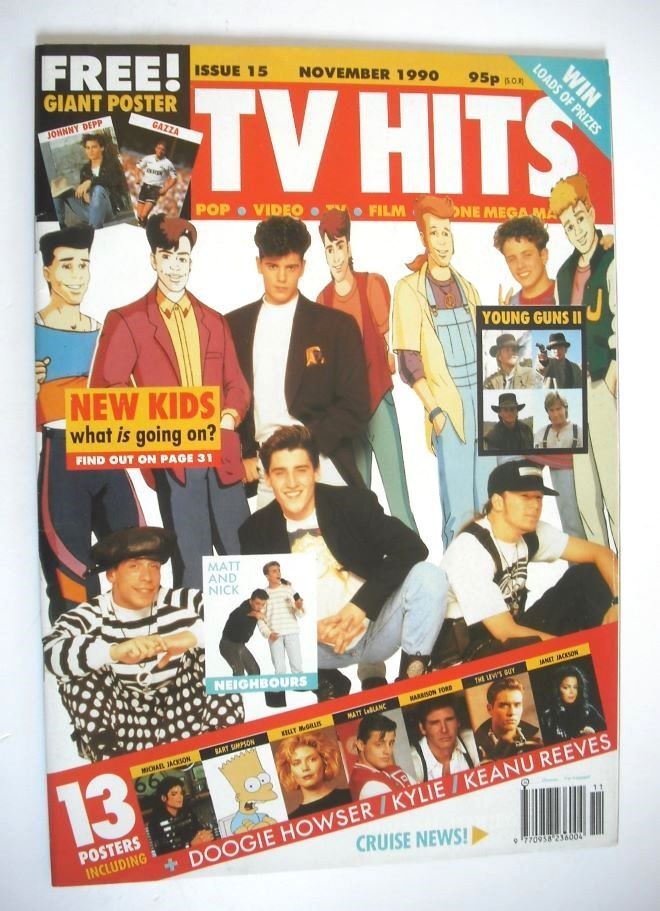 TV Hits magazine - November 1990 - New Kids On The Block cover (Issue 15)