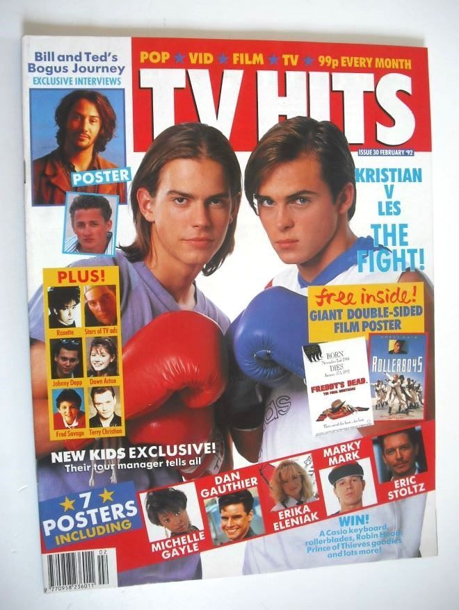 TV Hits magazine - February 1992 - Kristian Schmid and Les Hill cover