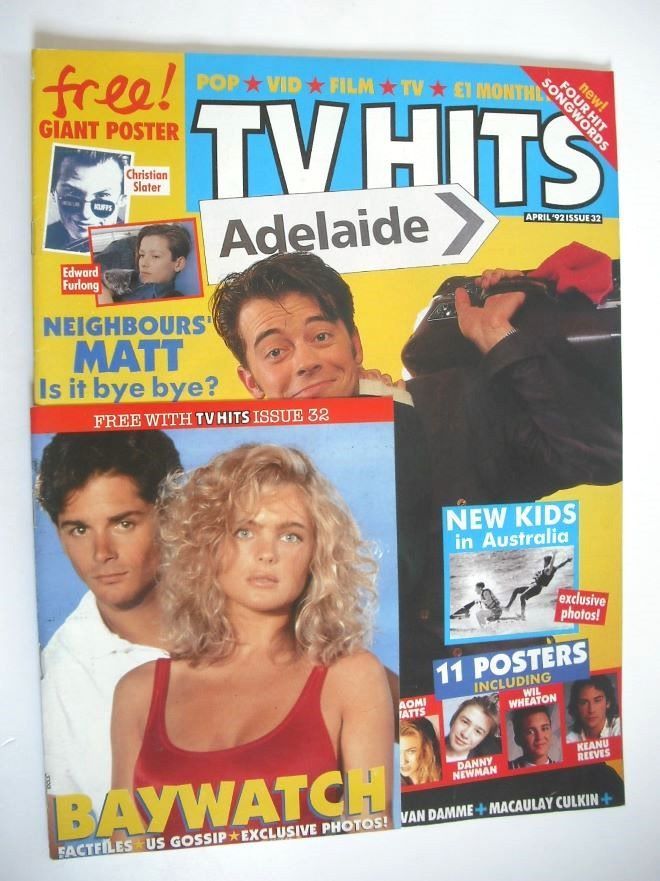 TV Hits magazine - April 1992 - Beth Buchanan and Ashley Paske cover