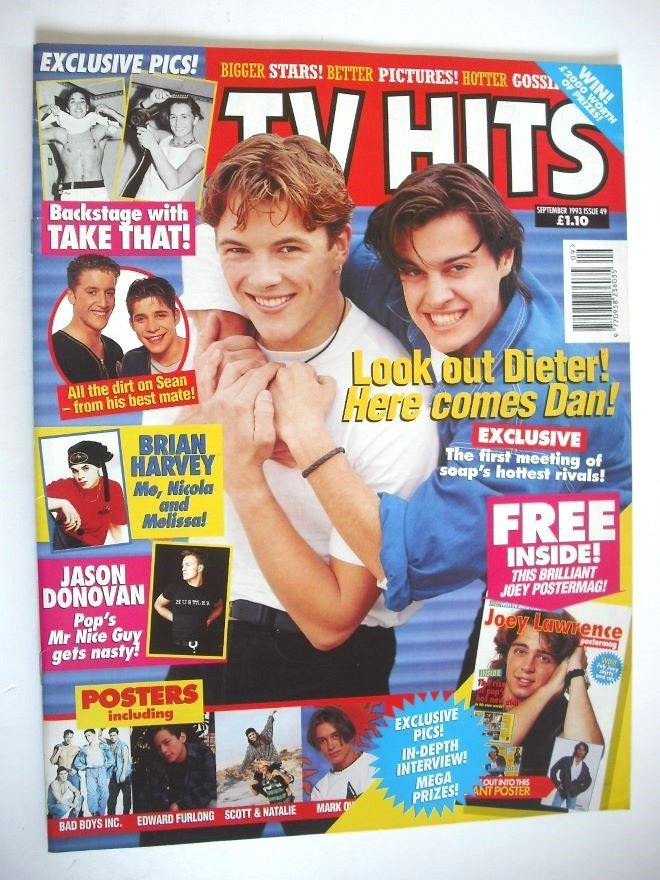 TV Hits magazine - September 1993 - Dan Falzon and Dieter Brummer cover